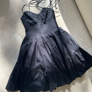 STAUD
Landry Smocked Mini Dress